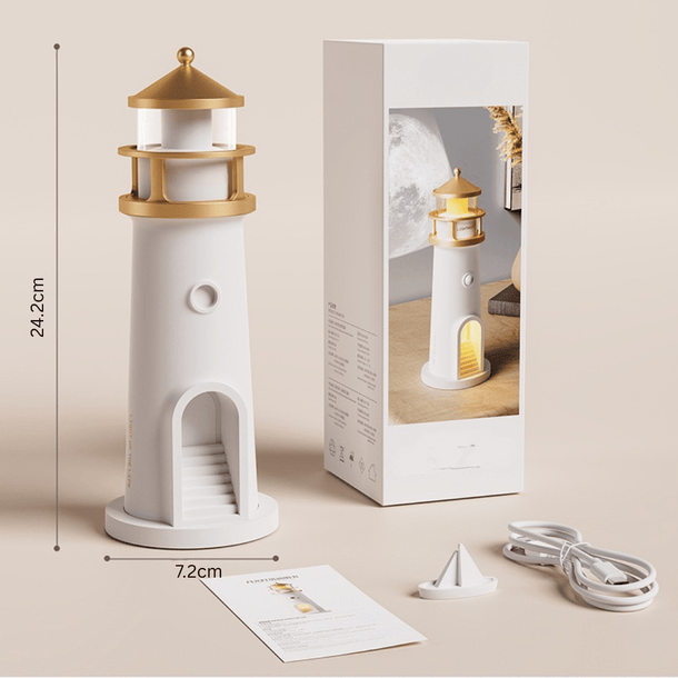 Moon Projection Lighthouse Lamp